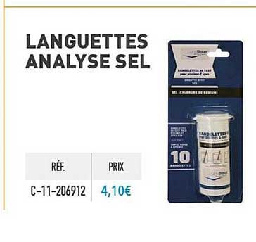 languettes analyse sel