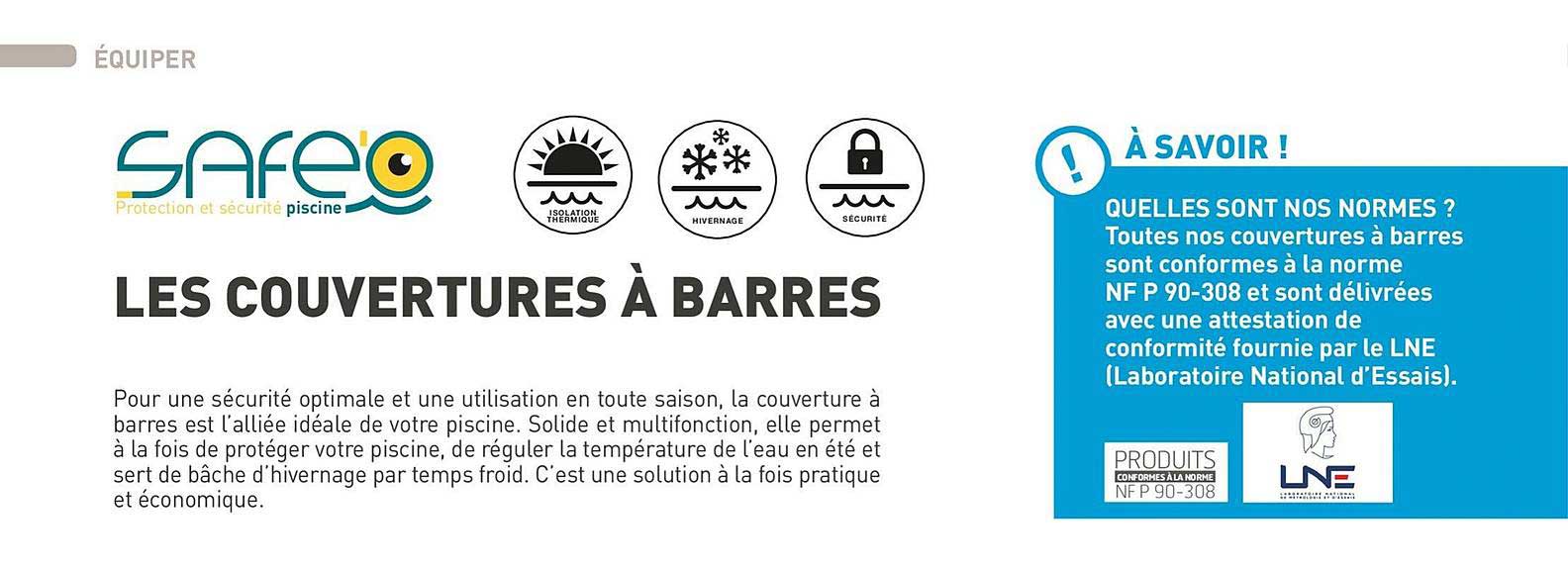 les couvertures à barrres