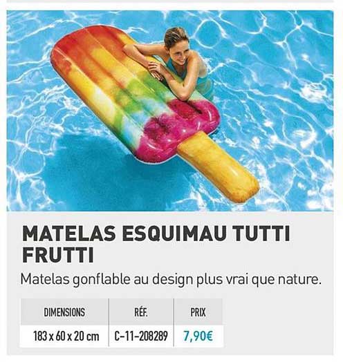 matelas esquimau tutti frutti