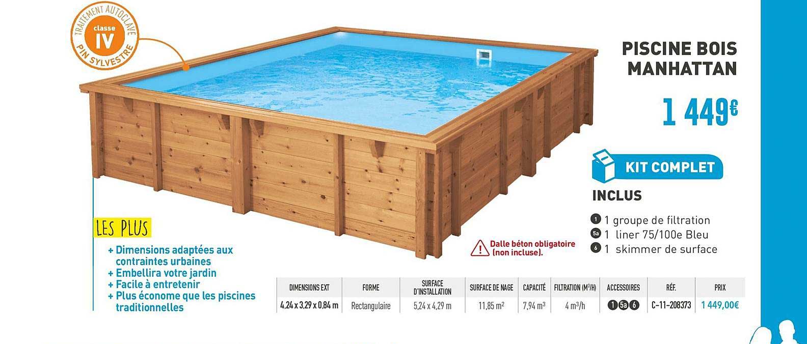 Piscine Bois Manhattan