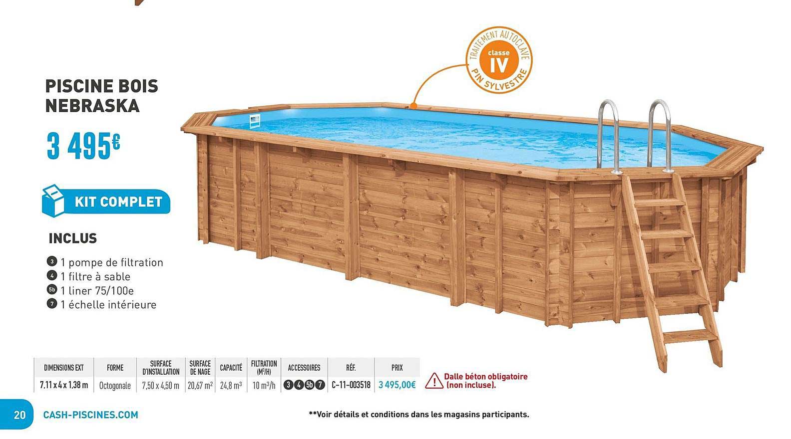 Piscine Bois Nebraska