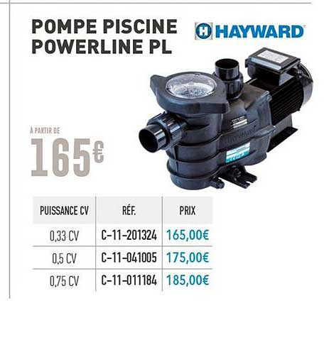pompe piscine powerline pl hayward
