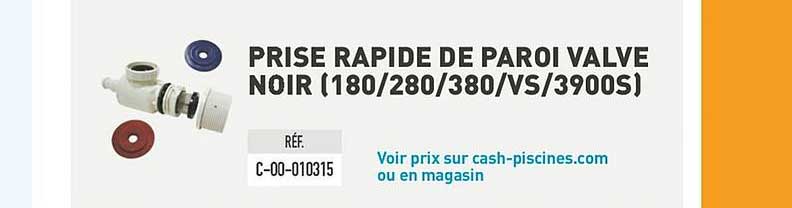 prise rapide de paroi valve noir (180 280 380 vs 3900s)