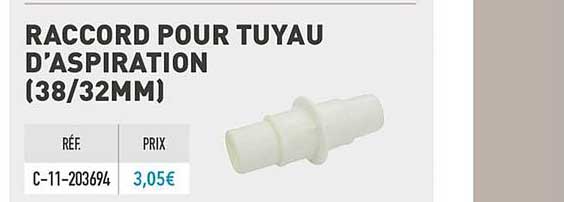 raccord pour tuyau d'aspiration (38 32mm)