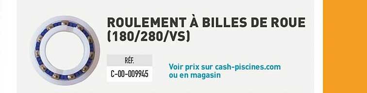 roulement à billes de roue (180 280 vs)