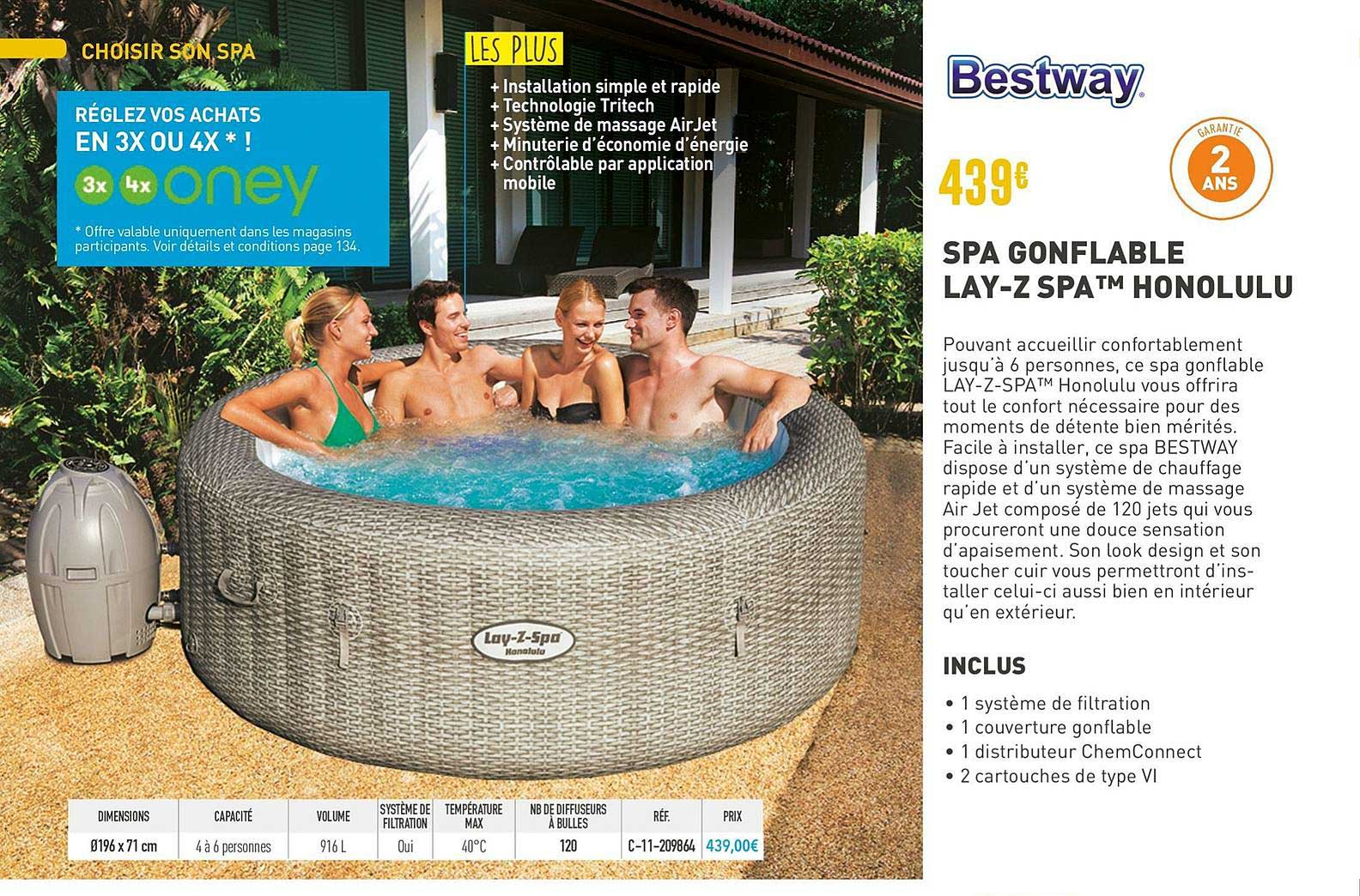 spa gonflable lay z spa honolulu