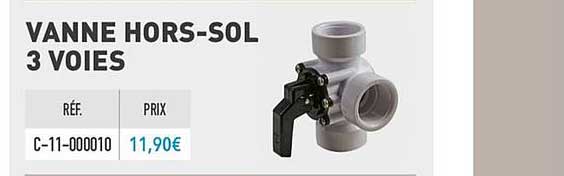 vanne hors sol 3 voies