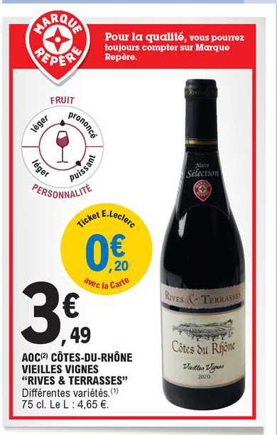 aoc côtes-du-rhône vieilles vignes "rives & terrasses"