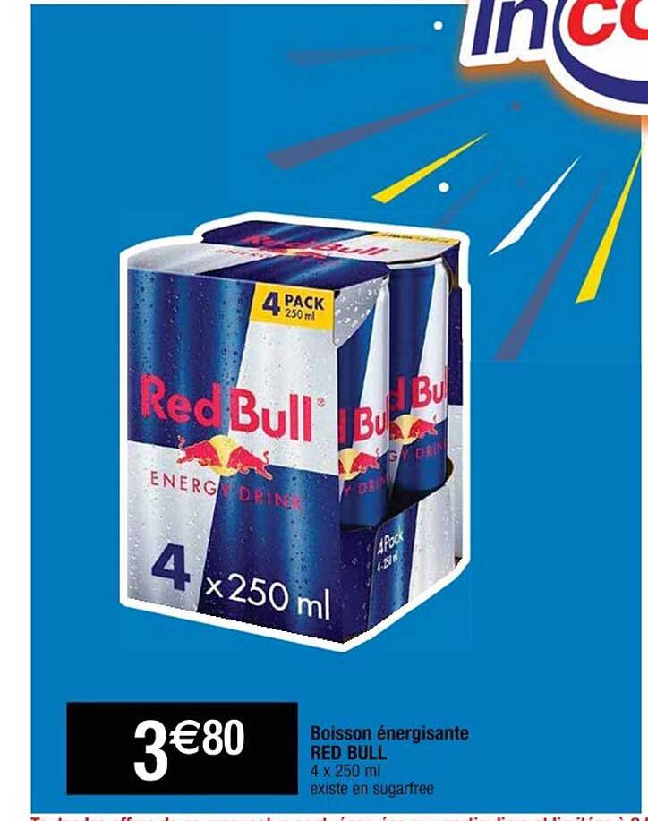 boisson énergisante red bull