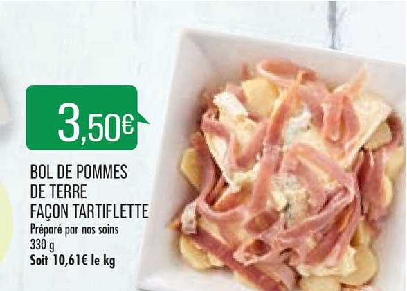 bol de pommes de terre façon tartiflette