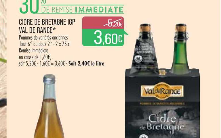Cidre De Bretagne Igp Val De Rance