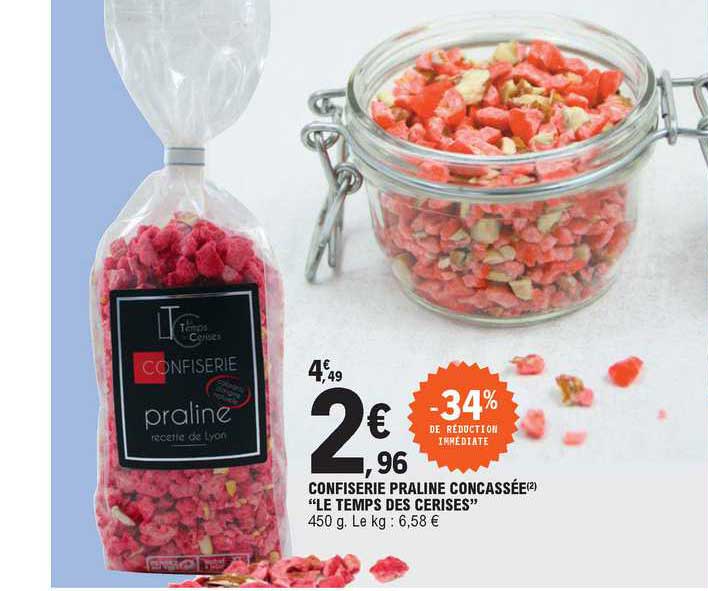 confiserie praline concassée "le temps des cerises"