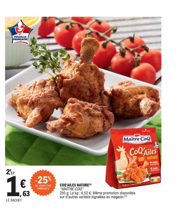 coq'ailes nature "maître coq"