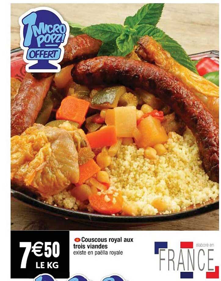 couscous royal aux trois viandes