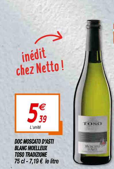 doc moscato d'asti blanc moelleux toso tradizione