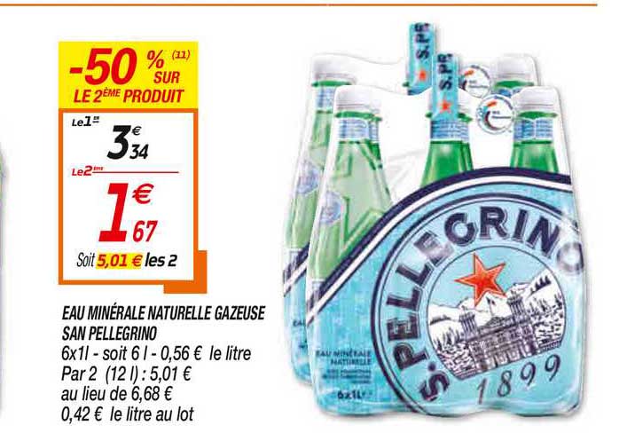 eau minérale naturelle gazeuse san pellegrino