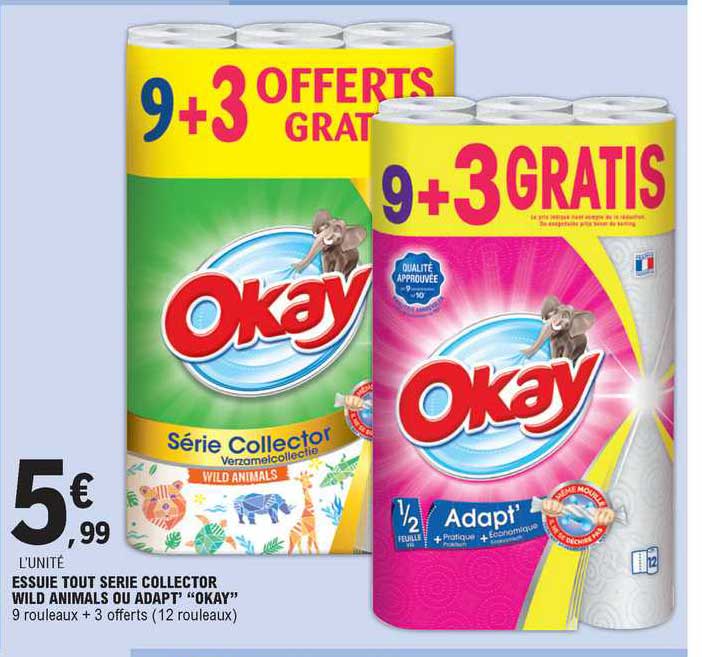 essuie tout serie collector wild animals ou adapt' "okay"