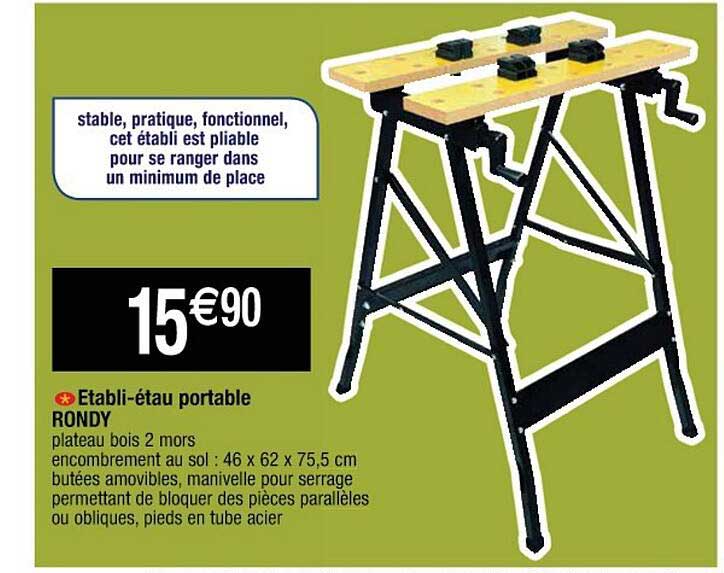 Etabli-étau Portable Rondy