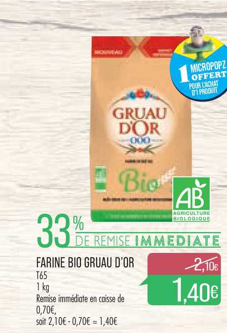 farine bio gruau d'or