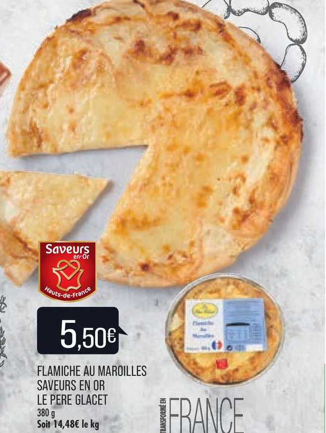 flamiche au maroilles saveurs en or le père glacet