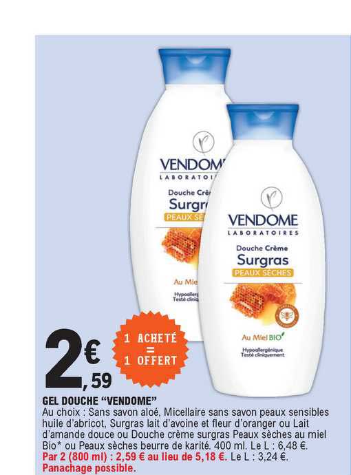 gel douche "vendome"