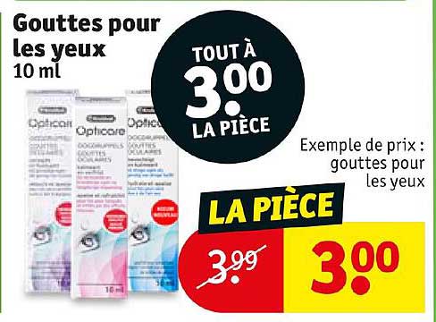 gouttes pour les yeux