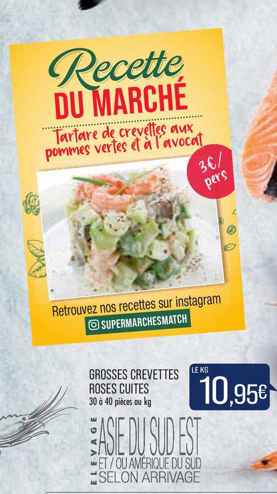 grosses crevettes roses cuites