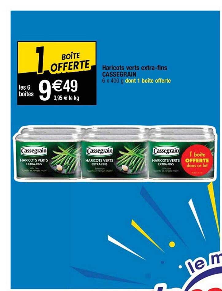 Haricots Verts Extra-fins Cassegrain