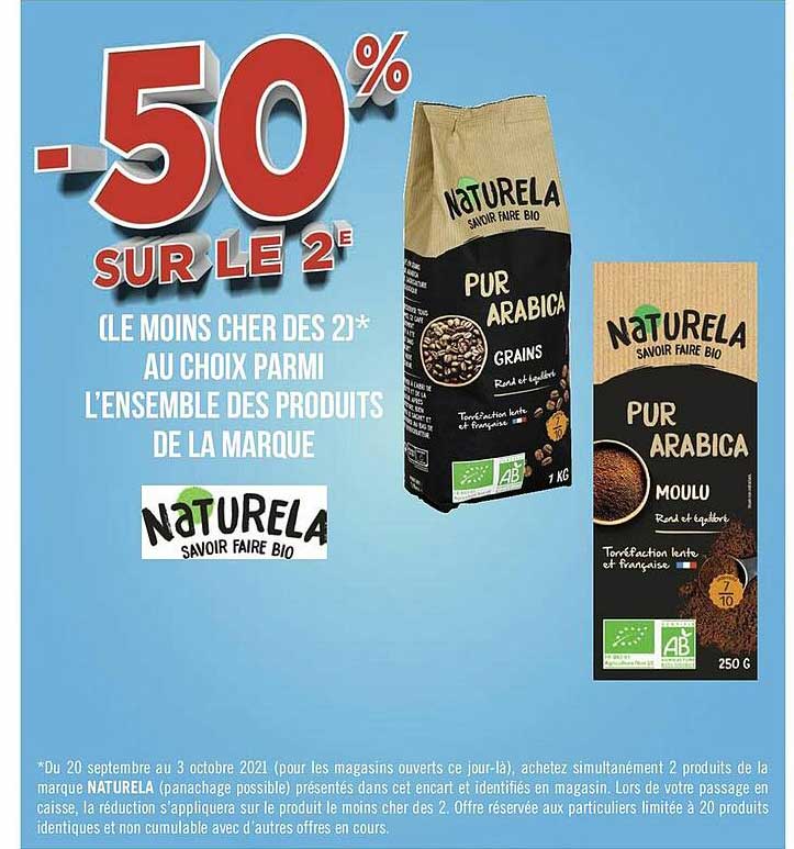 l'ensemble des produits de la marque naturela