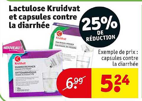 lactulose kruidvat et capsules contre la diarrhée