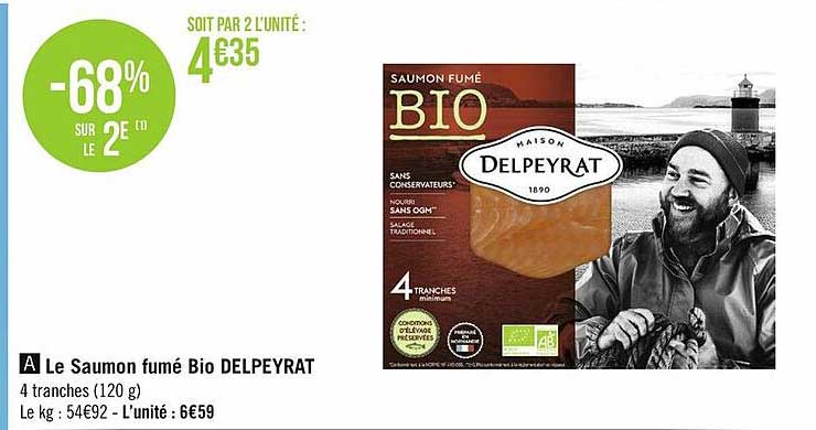 Le Saumon Fumé Bio Delpeyrat