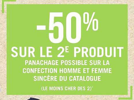 panachage possible sur la confection homme et femme sincère du catalogue