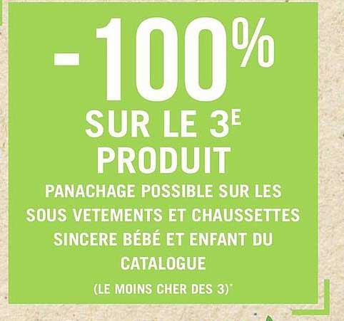 panachage possible sur les sous vêtements et chaussettes sincère bébé et enfant du catalogue