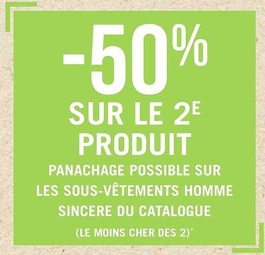 panachage possible sur les sous-vêtements homme sincère du catalogue