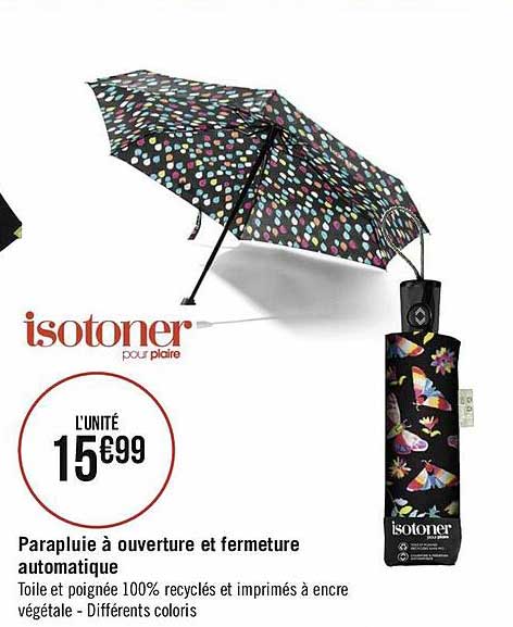 parapluie à ouverture et fermeture automatique