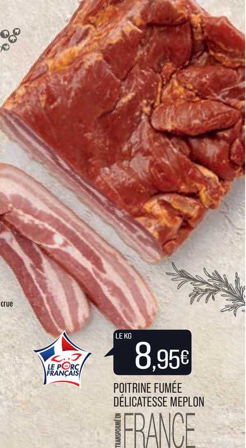 poitrine fumée délicatesse meplon