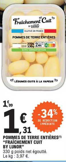 Pommes De Terre Entières "fraîchement Cuit By Lunor"
