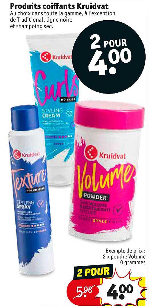 produits coiffant kruidvat