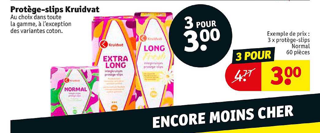 protège-slips kruidvat