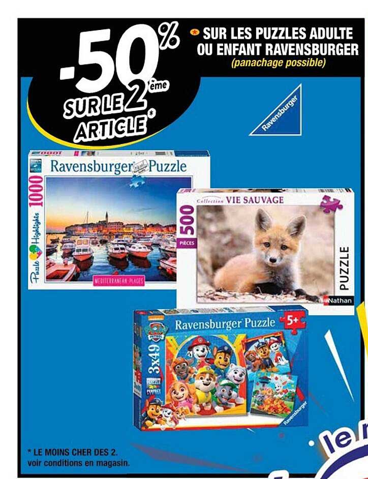 puzzles adulte ou enfant revensburger