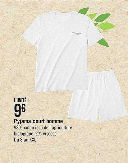 pyjama court homme