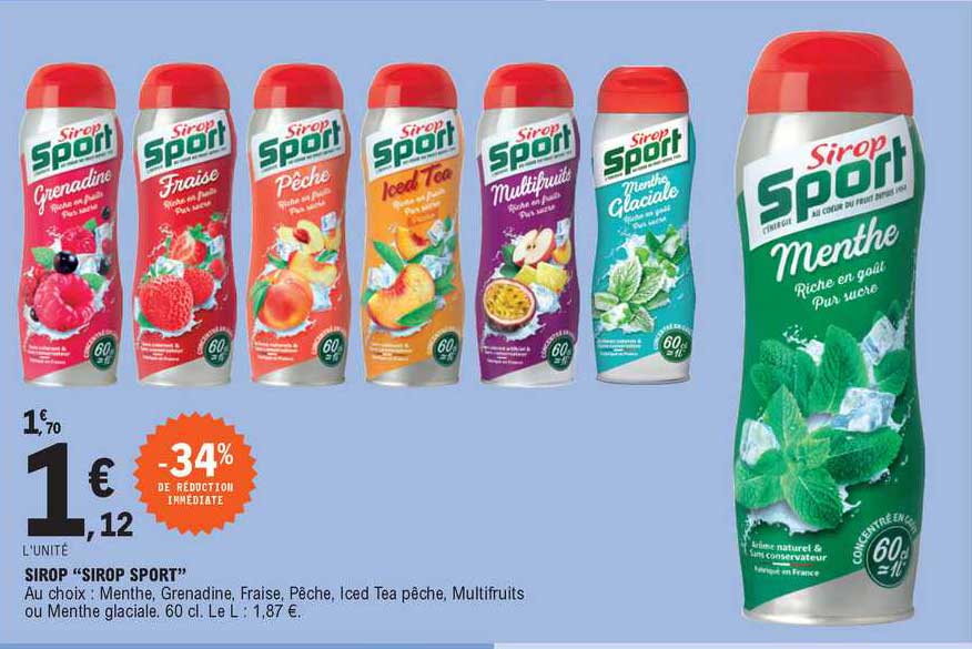 Sirop "sirop Sport"