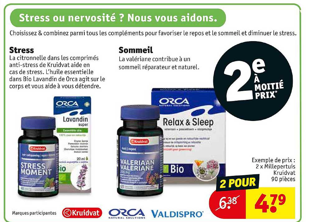 stress, sommeil orca kruidvat, valdispro