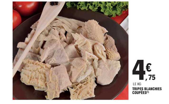 Tripes Blanchies Coupées