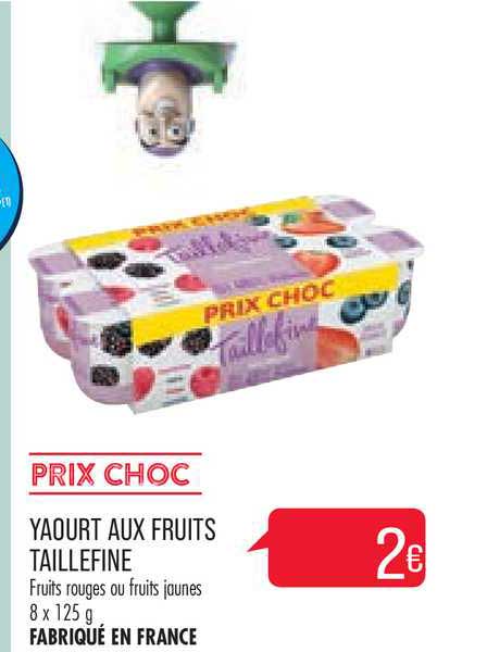 yaourt aux frutis taillefine