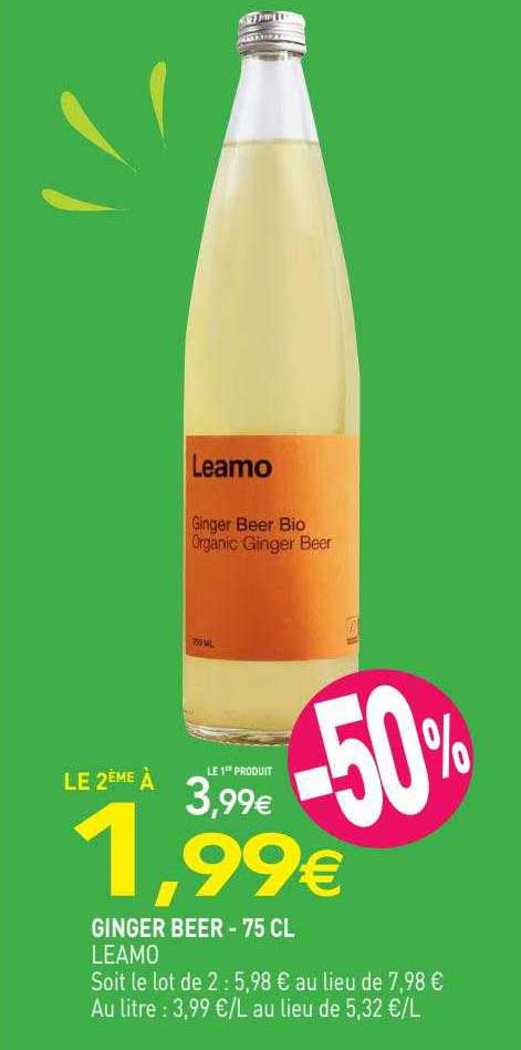 Ginger Beer Leamo - 75 Cl