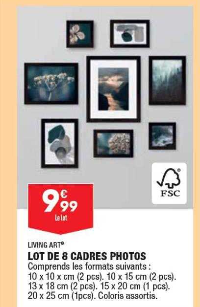 Lot De 8 Cadres Photos Living Art