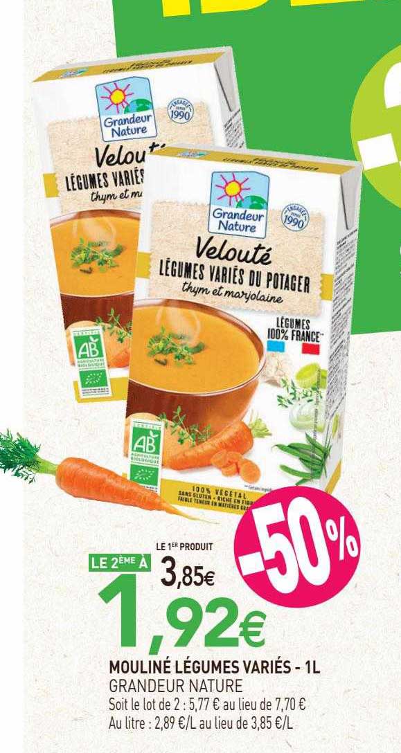 mouliné légumes variés grandeur nature - 1l