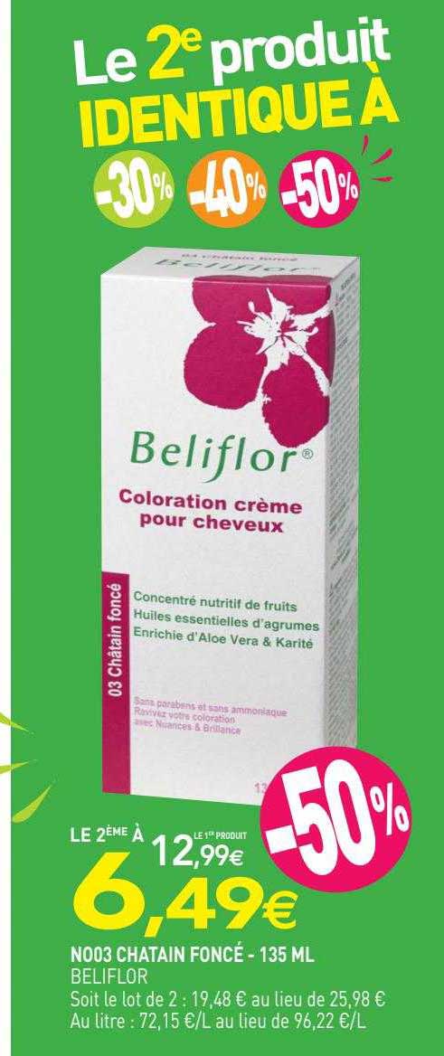 n003 châtain foncé beliflor - 135ml