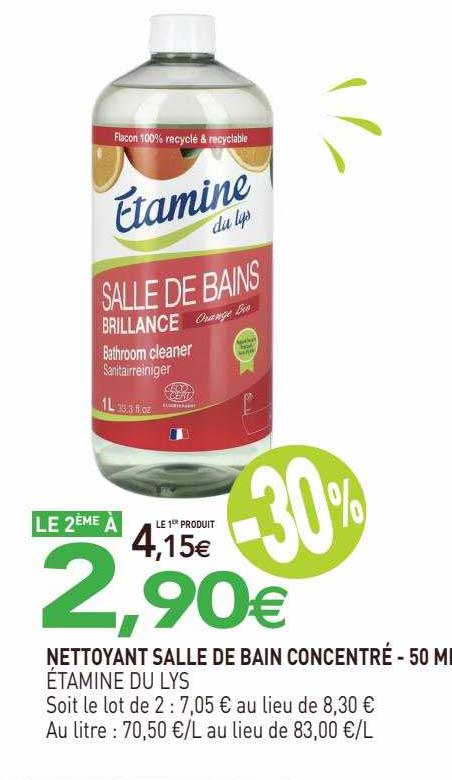 nettoyant salle de bain concentré étamine du lys - 50ml